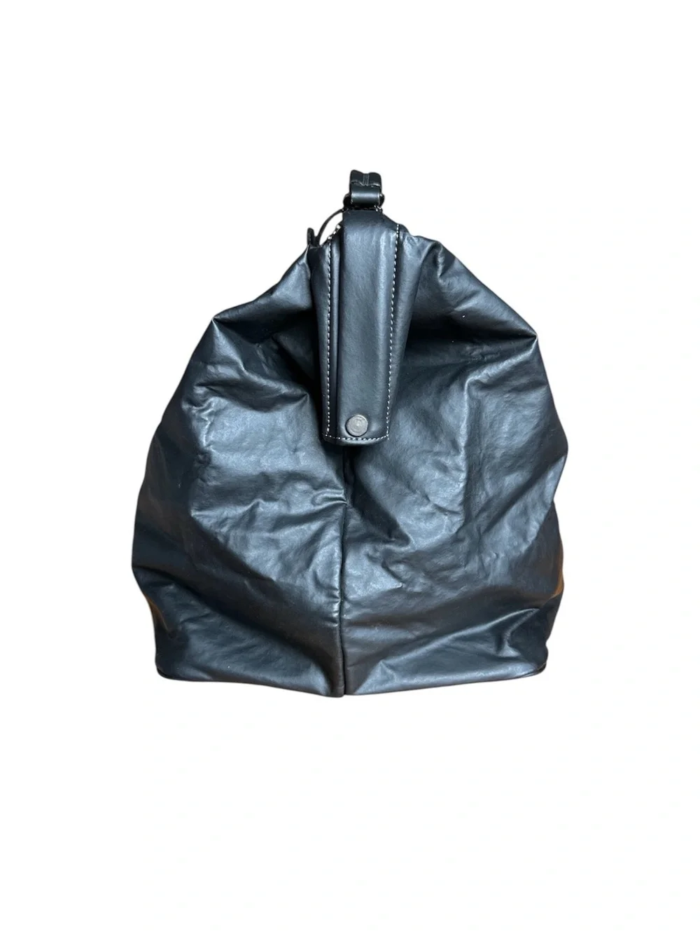 Rare Jean Paul Gaultier Large Black Leather Doctor Bag Physician Bag Weekend Bag